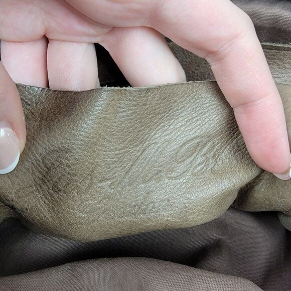 JAS MB Gray Leather Messenger SATCHEL Saddle Bag Vintage Crossbody Y2k Crossbody - Picture 8 of 9